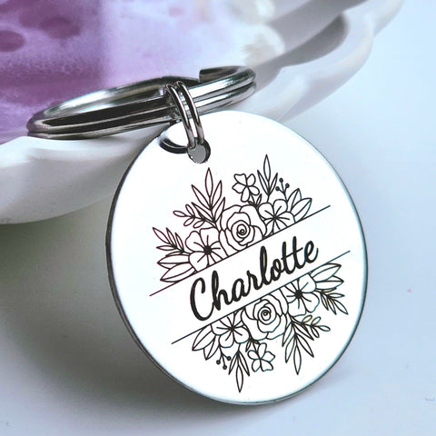 Flower Frame Keyring