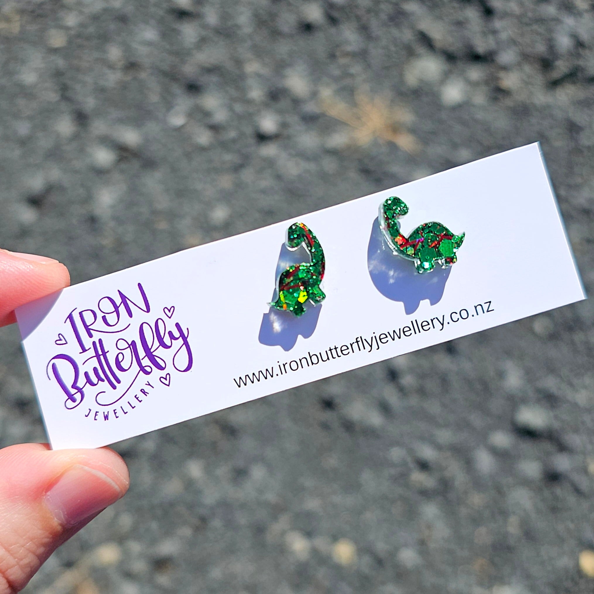 Dino Studs | Brontosaurus - Christmas