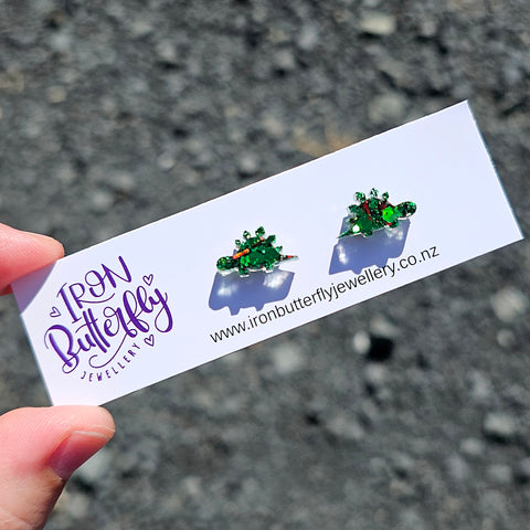 Dino Studs | Stegosaurus - Christmas