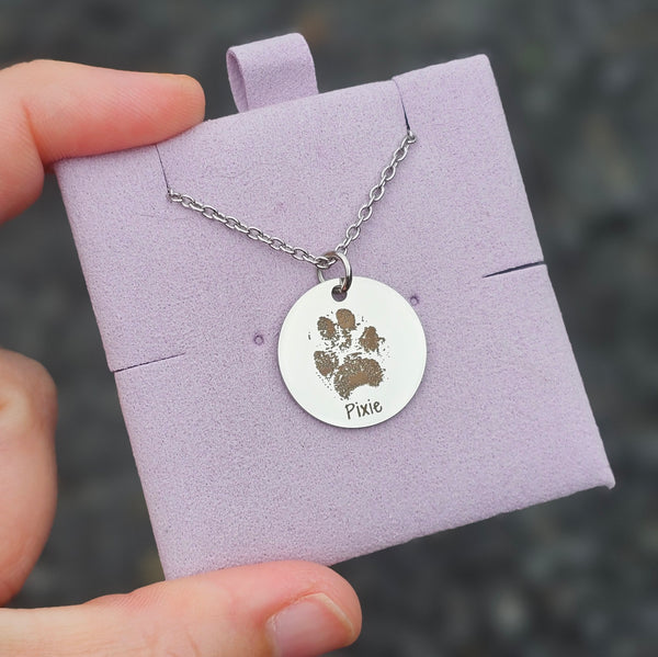 Precious Prints 25mm Disk Necklace