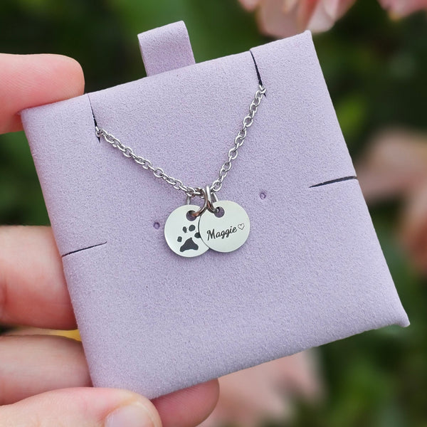 Precious Prints X-Mini Disk Necklace