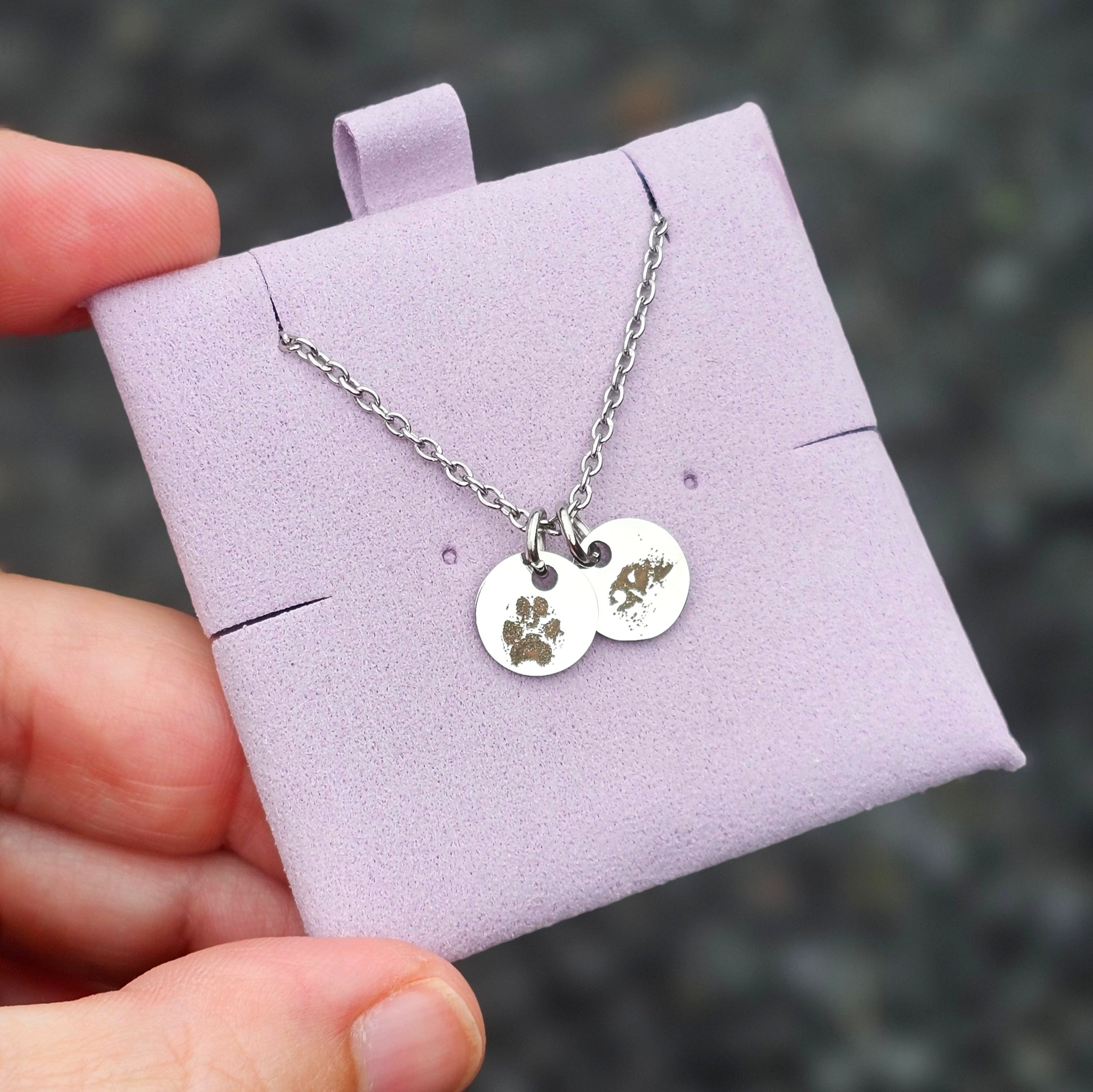 Precious Prints X-Mini Disk Necklace
