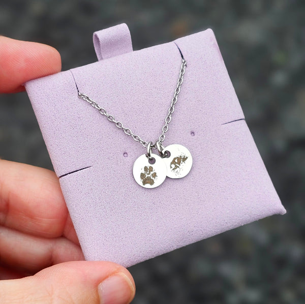 Precious Prints X-Mini Disk Necklace