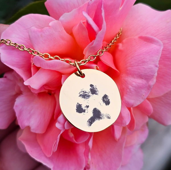Precious Prints 20mm Disk Necklace