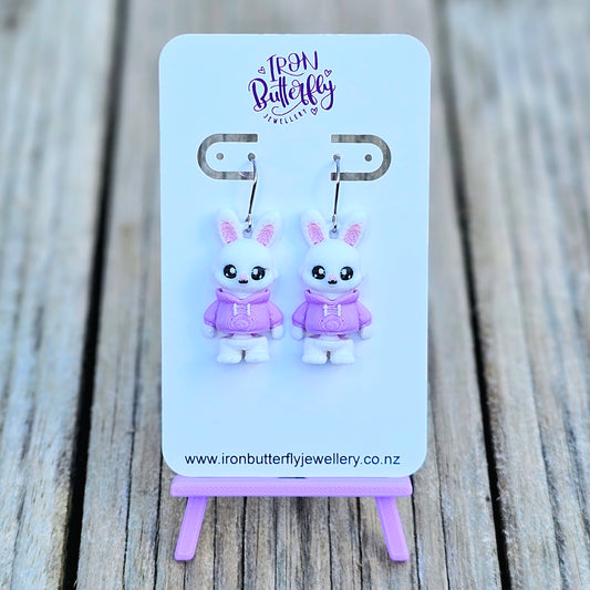 Hoodie Bunny - Purple