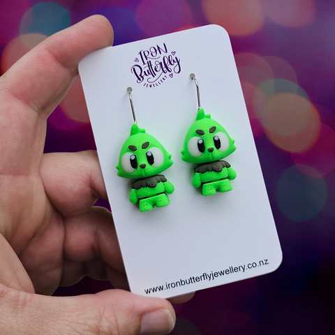 Baby Grinch Earrings