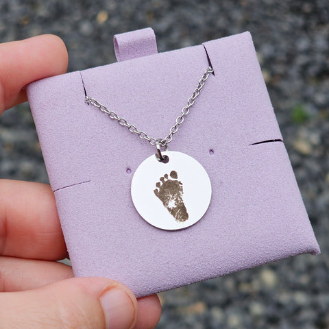 Precious Prints 20mm Disk Necklace