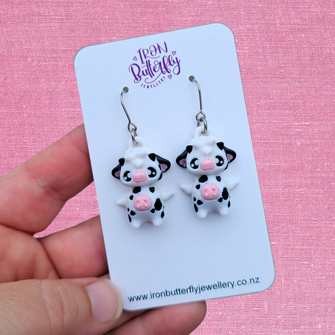 Animal Earrings - Cow