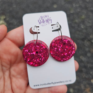 Round Hoop - Dark Pink