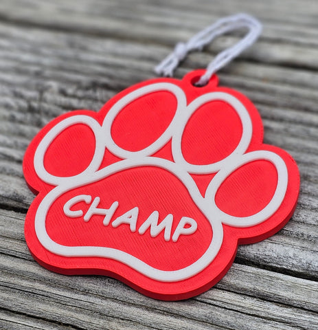 Personalised Decoration - Dog Paw