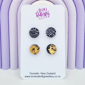 Stud Pack - Black Circles