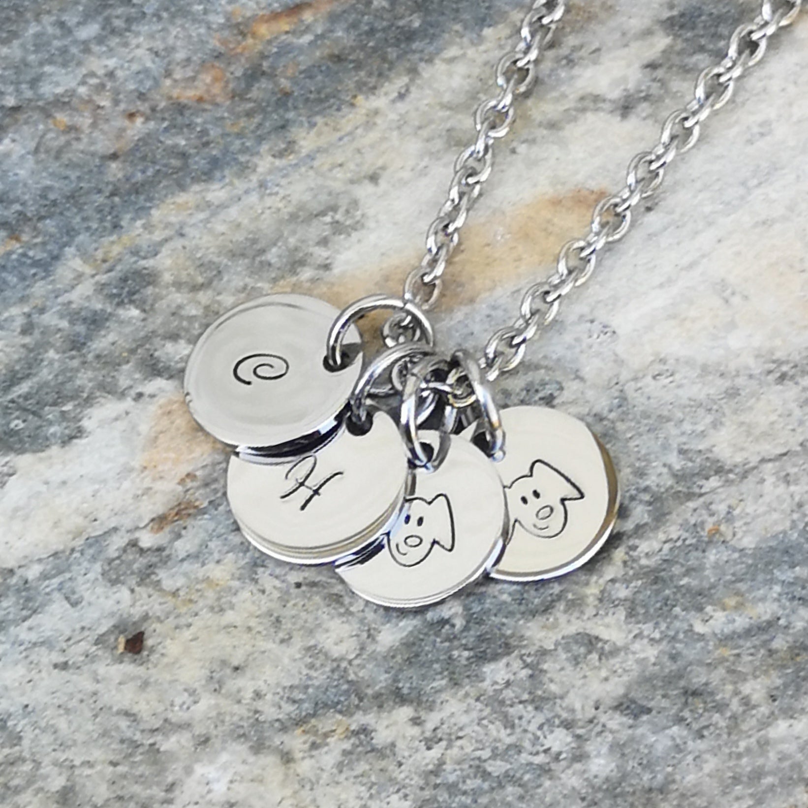 X-Mini Disk Pendant - Premium - Silver